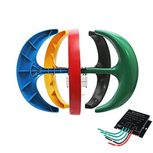 HENGJINGTR 3000W Vertical Axis Wind Turbine,110V/220V Alternative Energy Generator 48V Windmills with MPPT Hybrid Controller,220v