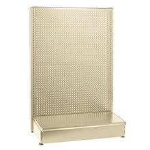 Generic Single Sided Gondola Unit with Pegboard Back Sahara Beige 84H