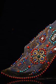 Generic Tibetan Temple Meteorite Mosaic Dzi Beads Amulet 1