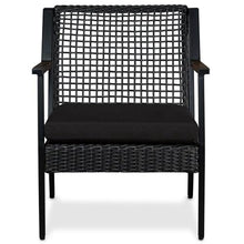 Real Flame Calvin Outdoor Chair Set of 2 - Powdered Aluminum Frame with Resin Wicker Weave