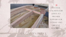SamsGazebos Zen Japanese Style Wood Garden Bridge 6' Brown