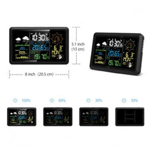 Rain Gauge, Digital Weather Station Anemometer Rain Gauge(Black)