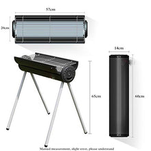 AFPSDLFJDLS Portable Stainless Steel BBQ Grill Non-stick Surface Folding Barbecue Outdoor Camping Picnic Tool