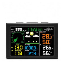 Outdoor Rain Gauge, Wireless Weather Station Digital with Solar HD Color Display
