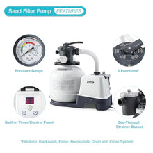 Intex 26679EG Krystal Clear 2650 GPH Sand Filter Pump for Above Ground Pools Bundled with OptiFlow 3 Pack Premium Pure Silica Filter Sand, 50 lb Bags