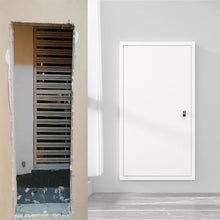 Blazea Flush White Access Panel, Large Insulated Attic Access Door with Lock, 16 18 24 30 36 48 in Electrical Inspection Service Door Cover Decorative(20x36in)