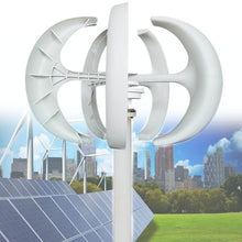Wind Turbine,Vertical Wind Generator,Lantern Wind Turbine,Wind Power Generator with Controller,4000w/5000w/6000w Wind Turbine Generator Kit 12V-4000W