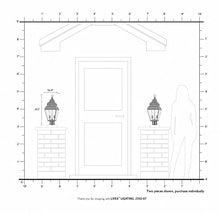 Livex Lighting 2592-07 Exeter 2 Light Outdoor Bronze Finish Solid Brass Post Head with Clear Beveled Glass, 20.50x8.00x8.00