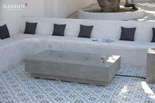 AMS Fireplace | Elementi Plus | Riviera | Rectangular Light Gray Concrete Propane Gas Fire Table Pit (Liquid Propane)