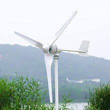 NINILADY 2000W Horizontal Wind Turbine with Hybrid Controller and Inverter 24v 48v 96v Wind Generator Windmill Free Energy Power (24V, with MPPT Hybrid Controller)