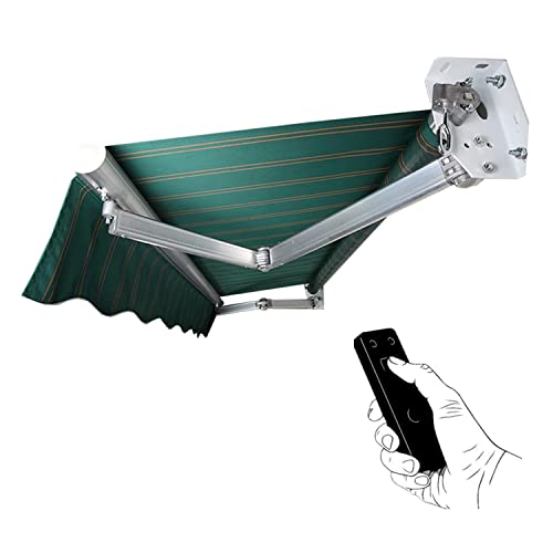 Electric Retractable Patio Awning 3x1.5m - Outdoor Sun Shade Canopy, Manual & Electric, Wall-Mounted, Weather Resistant for Home & Commercial Use