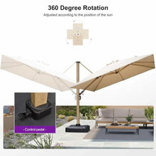 OROTLECT Palace MEB 11X11FT Patio Cantilever Umbrella,Beige