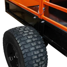Impact IMPLEMENTS® 1500lb HD Agricultural Trailer with Solid Floor & Sides. Rugged Tires and Solid Sides with Tailgate for Increased Capacity. Original USA Design.
