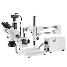 AmScope Digital Trinocular Stereo Zoom Microscope 10MP Camera White