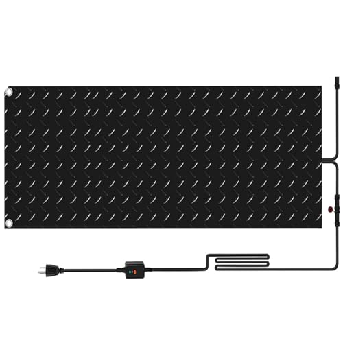 ZRUTIMI Outdoor Sidewalk Heating Snow melt mat, Outdoor Stairs Anti-Slip Winter Removal and ice Melting Products, Anti-Slip Durable(50x280cm/20x110in)