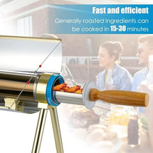 Portable Solar Oven Grill, Compact Parabolic Design for Easy Camping, Hiking, RV Cooking, High-Efficiency Solar Stove Kit