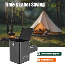 Vdniduir Pellet BBQ Smoker Hopper Kit, Auto Ignition Electric Hopper, 250W Wood Pellet Smoker Grill Part,with 11 Gear Temperature Control