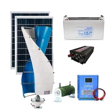 3000W Wind Turbine Generator Kit 12V/24V/48V With Charge Controller + 100W*2 Solar Panel + 12V 100AH Battery + 4000W Inverter Small Household Wind Turbine System Street Lamp Boat Outdoor ( Color : 12V