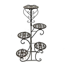 MIIKHI 5 Tiers Flower Rack Plant Stand Multi Flower Stand Bonsai Display Shelf Yard Garden Patioe (D