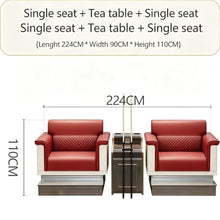 RFBXZPTADNU Billiard Spectator Viewing Sofa, Commercial Pool Chair with Charging Side Table & Metal Footrest(A,1)