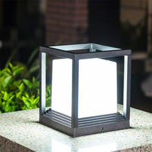 Lamp Post Lights Outdoor, Modern Outdoor Floor Lamp - 10.6" Decorative Lantern for Yard & Entrance, Stylish Post Cap Light, Ideal for Garden, Patio & Deck, Weather-Resistant Pillar Lighting