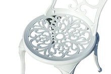 Hi-Line Gift Ltd. Classic Comfort- White Cast Aluminium Bistro Set