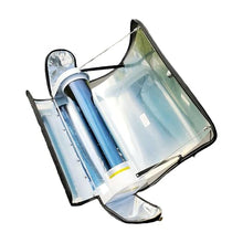 Outdoor Solar Oven Sun Cooker Design, Portable Stove with Thermometer, 4.5L Large Capacity Stainless Steel Cooker for Camping Travel
