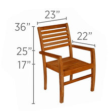 Royal Teak Collection CAPM Captiva Sling Stacking Chair, Moss