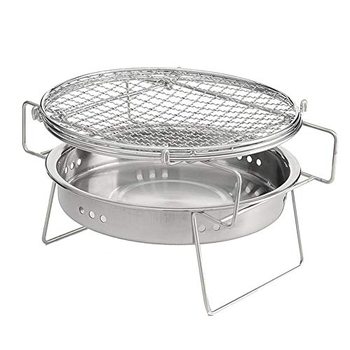 Portable Stainless Steel BBQ Grill Folding Mini Pocket Barbecue Accessory for Home Park Camping Picnic Tool