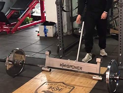 CKIDS Barbell Deadlift Bar Jack Double Grooved - Olympic Weight Plates Load & Unload