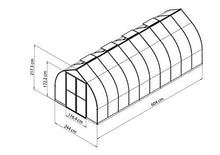 Palram Canopia Bella 8' x 20' Greenhouse Silver