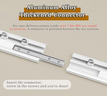 GJZDPMY Lightweight Aluminum Alloy Ceiling Track RailHeavy Duty RV Shower Outdoor Clip Hook Set (White 12M/39.3FT) Ideal for Home & Outdoor Use