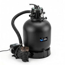 AIRTHEREAL 16" Sand Filter Pump with Timer for Above Ground Pool, Black