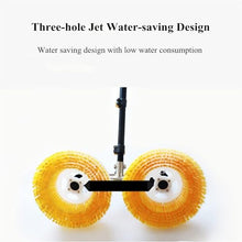 ERoomQ Lithium Battery Version Electric Water Fed Pole Kit, Outdoor Window Glass Solar Panel Cleaning Brush, Extendable Pole Water Fed Pool Cleaning Brush,One Color-3.5M/11.5Ft
