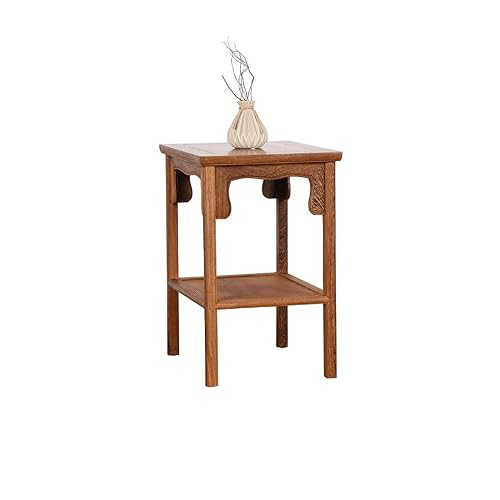 Couch End Table Wooden Chinese Style Simple Sofa Side Table Living Room Corner Small Side Table Corner Tables for Living Room