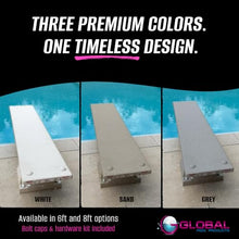 Global Pool Products 6' Grey Diving Board Replacement for Inground Swimming Pools GPP-DB-GX6-G