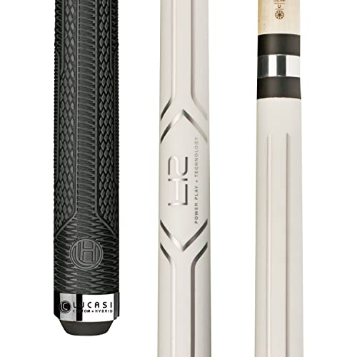 Lucasi Hybrid LHC13 Pool/Billiard Cue Stick Matte Pearlized White/Metallic Silver