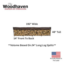 Woodhaven 16-ft Raised Firewood Rack Brown, 1 Cord With Cover | Made in USA