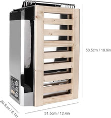 Ryfolim 110V Stainless Steel Sauna Heater - 3KW Internal Control Heating Stove for Home, Hotel, Spa - Wet and Dry Bath Equipment