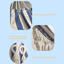 MaGiLL Thicken Canvas Hammock Sleeping Hanging Swing Chair Outdoor Travel Camping Tassel Hanging Bed Foldable Double Garden Hammock