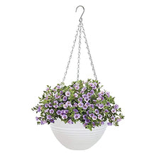 BBYYDS 4PCS Hanging Planters White Indoor Outdoor Planting or Storage Garden for Plants, Flower Pot Container