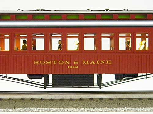 Generic Lionel Boston & Maine Railroad Wood Coach 2 Pack #1 O Gauge Natural Color