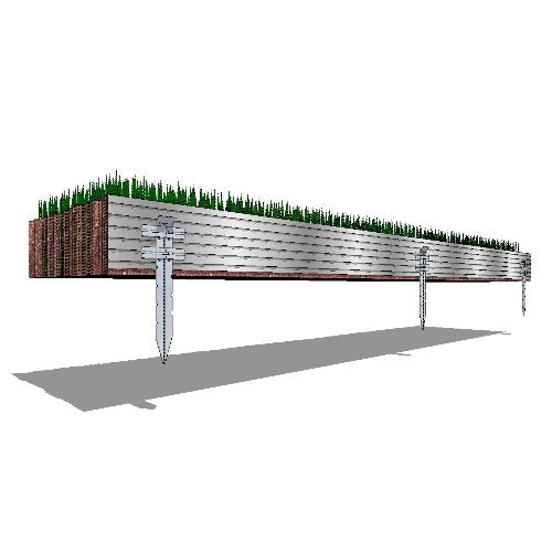 Sure-Loc 1/8" x 4" x 8' Professional Aluminum Landscape Edging Black