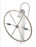 Lewmar 32" Folding Boat Steering Wheel Kit White