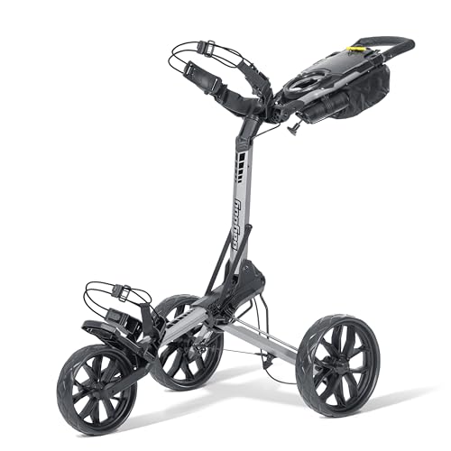Bag Boy Slimfold 3 Wheel Golf Push Cart Silver/Black