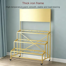 3-Tier Corner Plant Shelf Stand Heavy Duty Metal Rack For Patio Garden