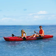Hipicute 13FT Sit-on-Top Fishing Kayak for 2 Adults with Paddle & Comfortable Seat, Reddish Black