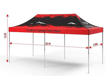 JJ'S PROMO Custom Event Tent 10x20 with Aluminum Frame Full