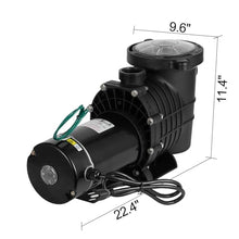 2HP Swimming Pool Filter Pump Motor W/Strainer Hi-Flo Aquarium Water Pumps For Ground Pool Purifier Water Circulation Pool Pump(1.5HP 115V-230V)