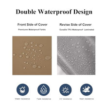 Twin Outdoor Mattress Package 75x39x6in Waterproof Daybed Cushion Set,Khaki